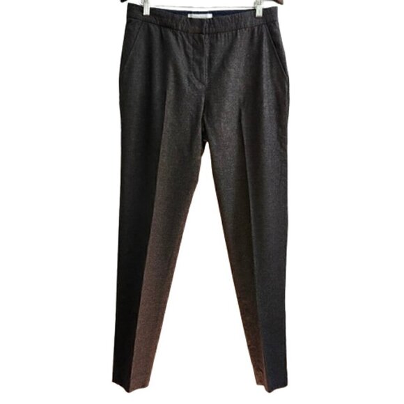 MAXMARA Gray virgin wool angora cashgora blend high waist trousers - Picture 1 of 11